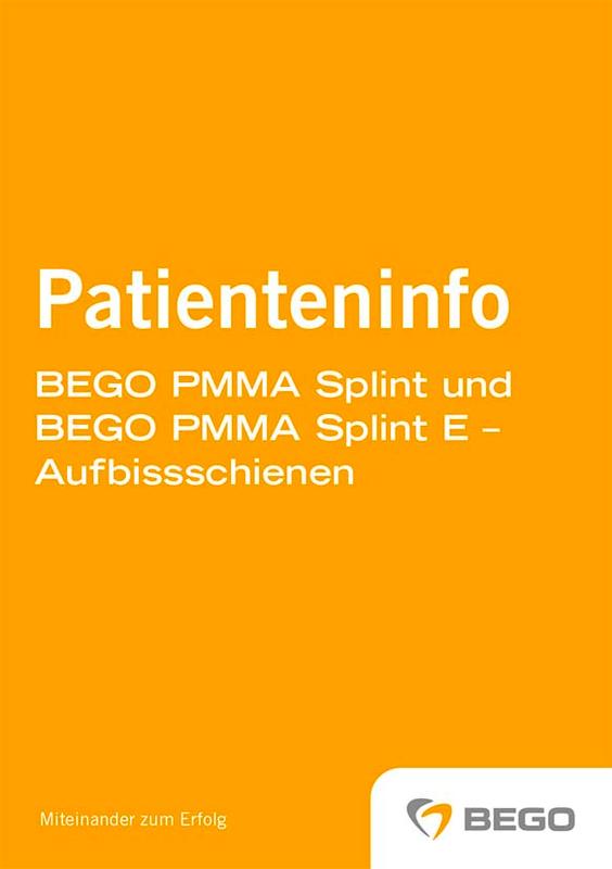 PMMA Splint E Información para el paciente
